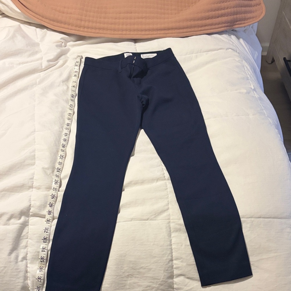 Navy Blue Slim Fit Pants